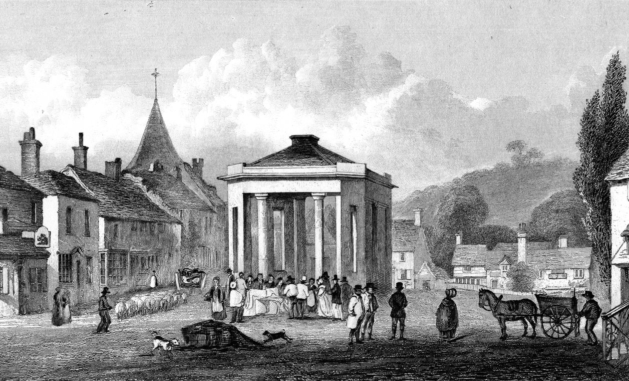 Westerham, Kent, kaiverrus H. Adlard, 1832 tekijältä George Shepherd