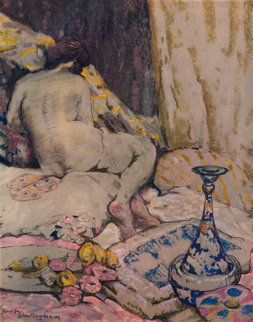 Persialainen maljakko, 1916 tekijältä George Sheringham