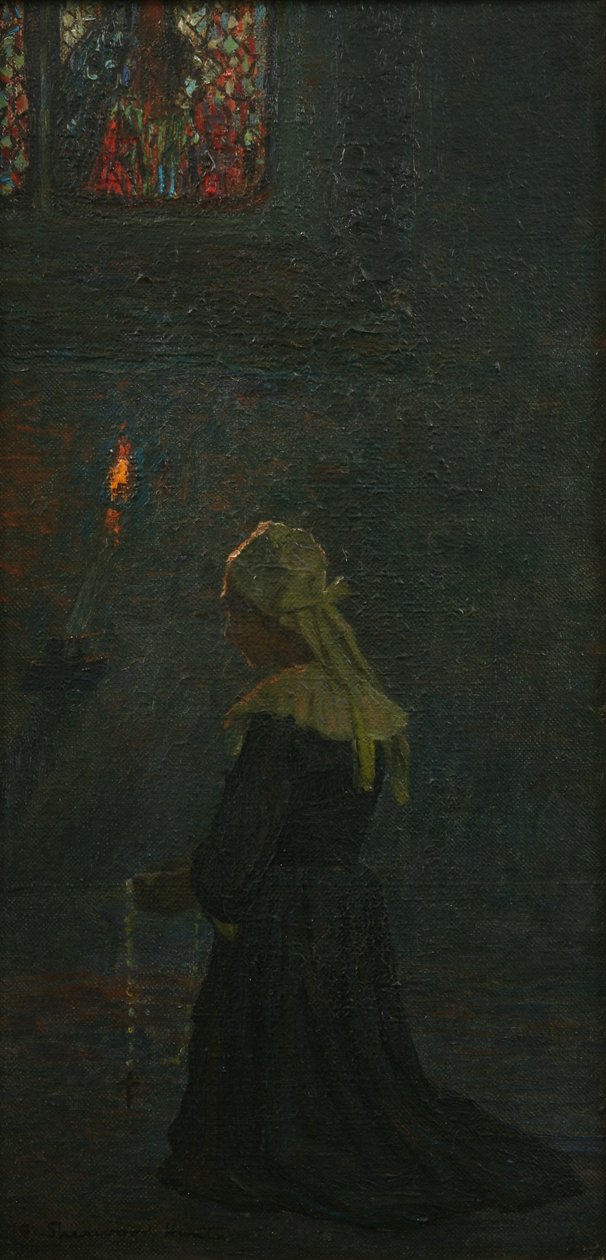 Rukouksessa (Pont Aven), 1905 tekijältä George Sherwood Hunter
