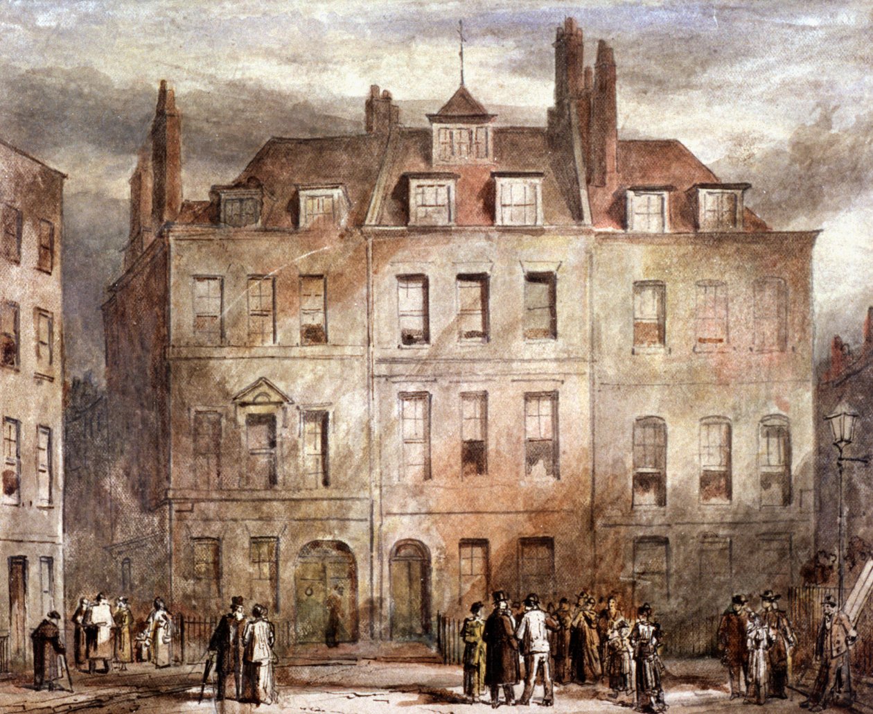 Sheriffs Court, Red Lion Square, Holborn, Lontoo, 1828 tekijältä George Sidney Shepherd