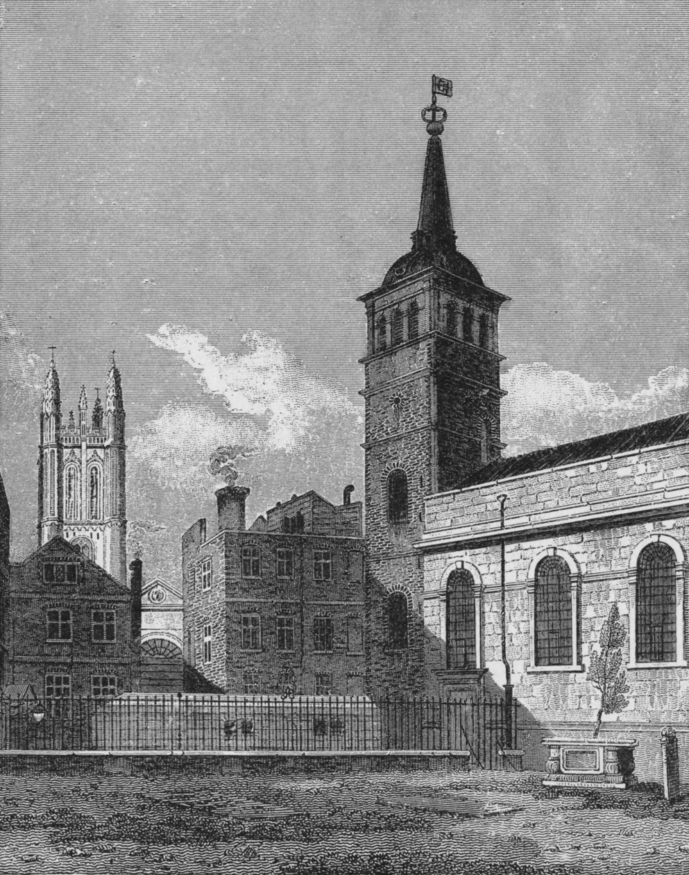 St Peters Church, Cornhill, Lontoon kaupunki, 1811 1911 tekijältä George Sidney Shepherd