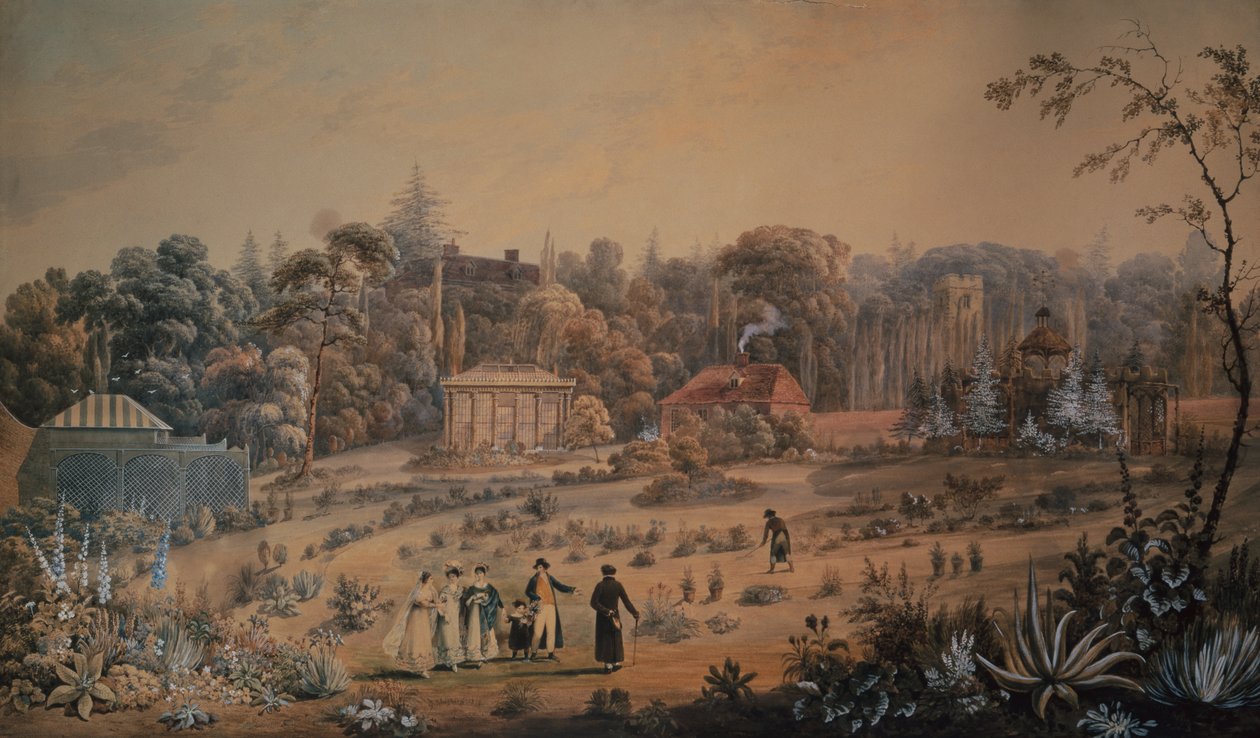 Battlesden House Bedfordshiren puutarhat tekijältä George Sidney Shepherd