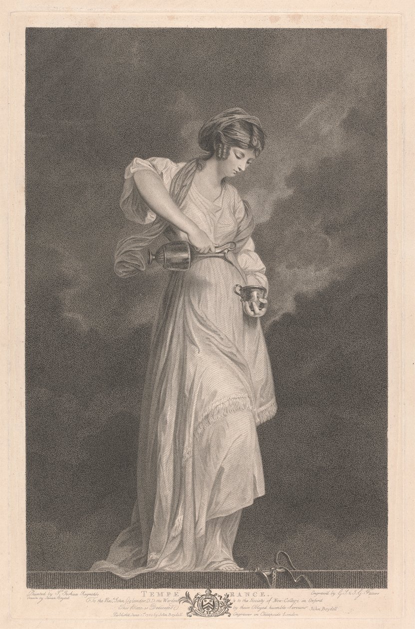 Kappelin länsiikkuna, New College Oxford: Hyveet - Raittius tekijältä George Siegmund Facius
