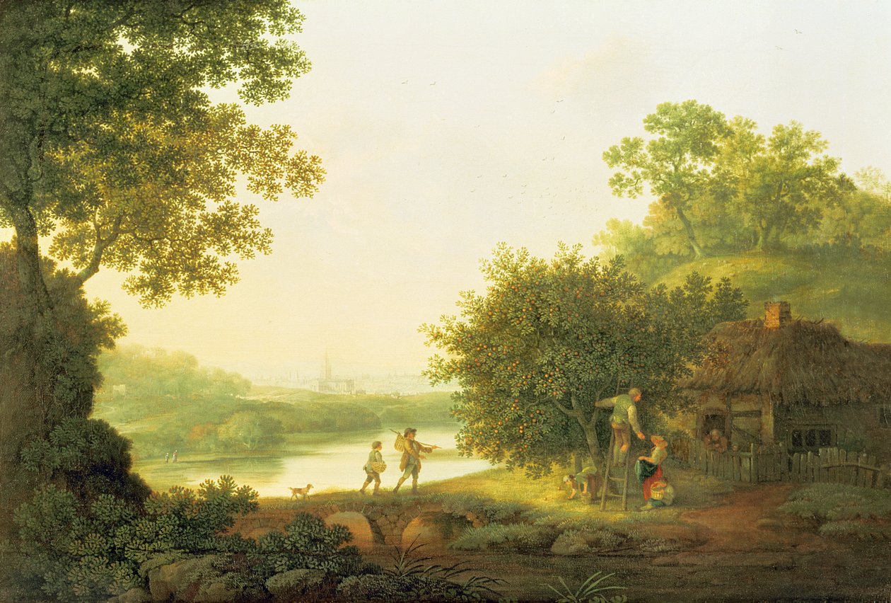Applepickers, mökin vieressä metsäisessä maisemassa Chichester Beyondin kanssa tekijältä George Smith