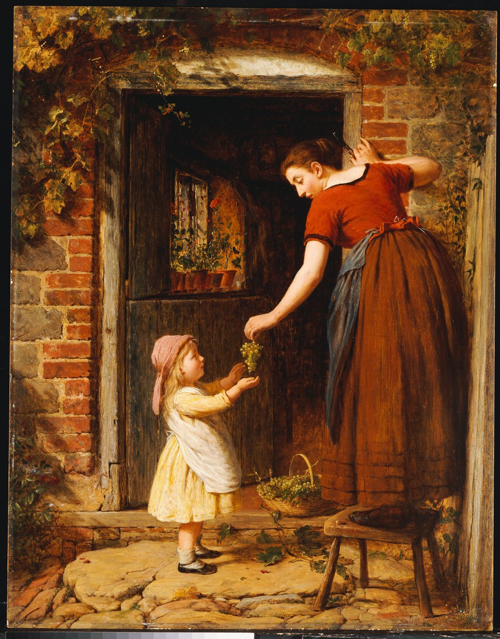 Rypäleiden kerääminen, 1875 tekijältä George Smith