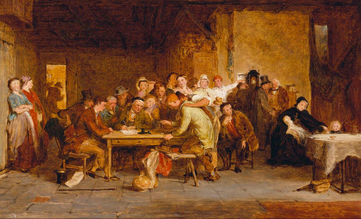 Luonnos "Arpajalle", 1868 tekijältä George Smith