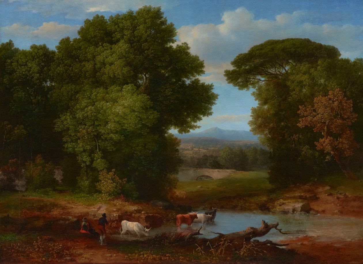 Osa roomalaista akveduktia 1852 (Öljy kankaalle) tekijältä George Snr. Inness