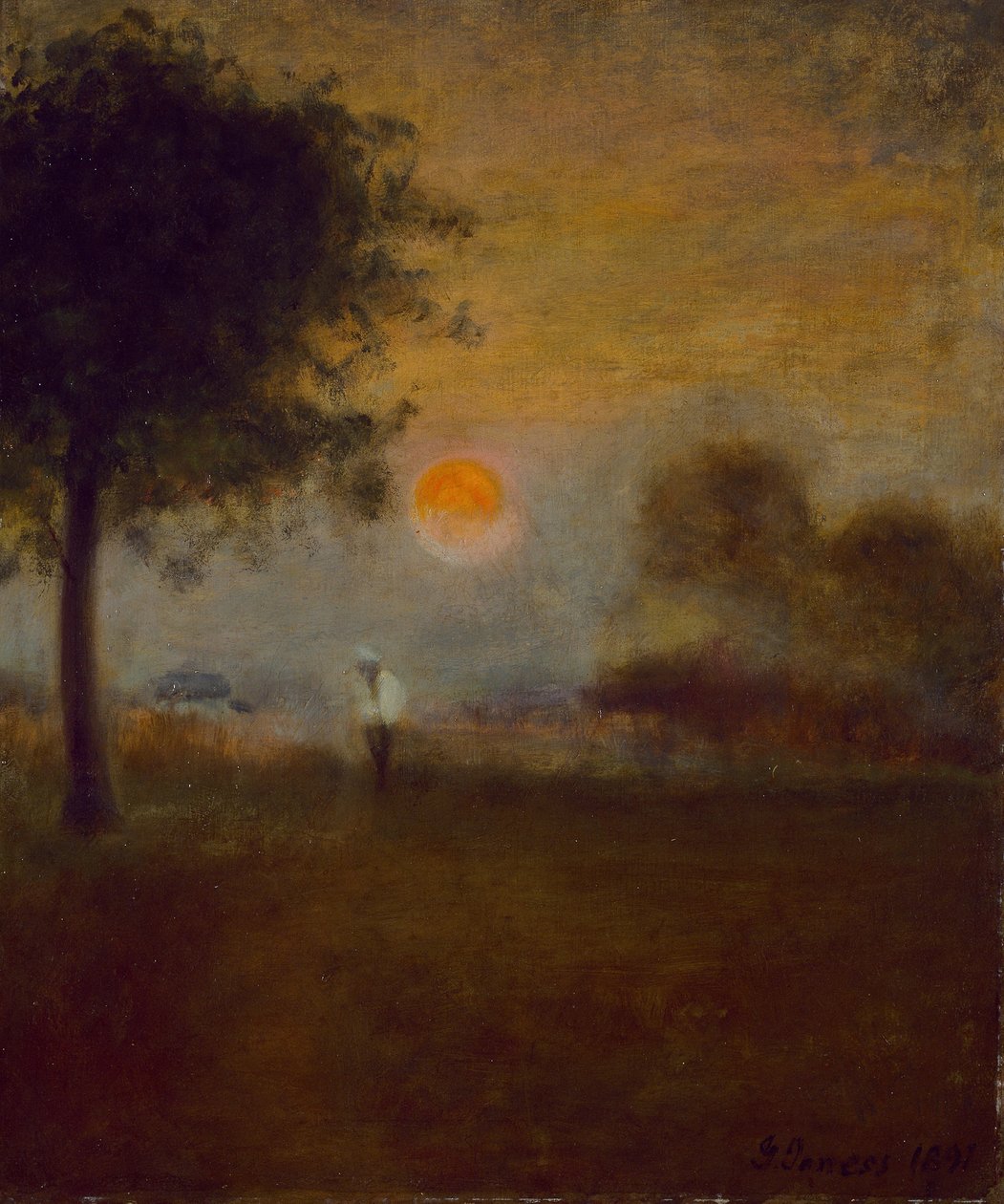 Kuunnousu, 1891 tekijältä George Snr. Inness