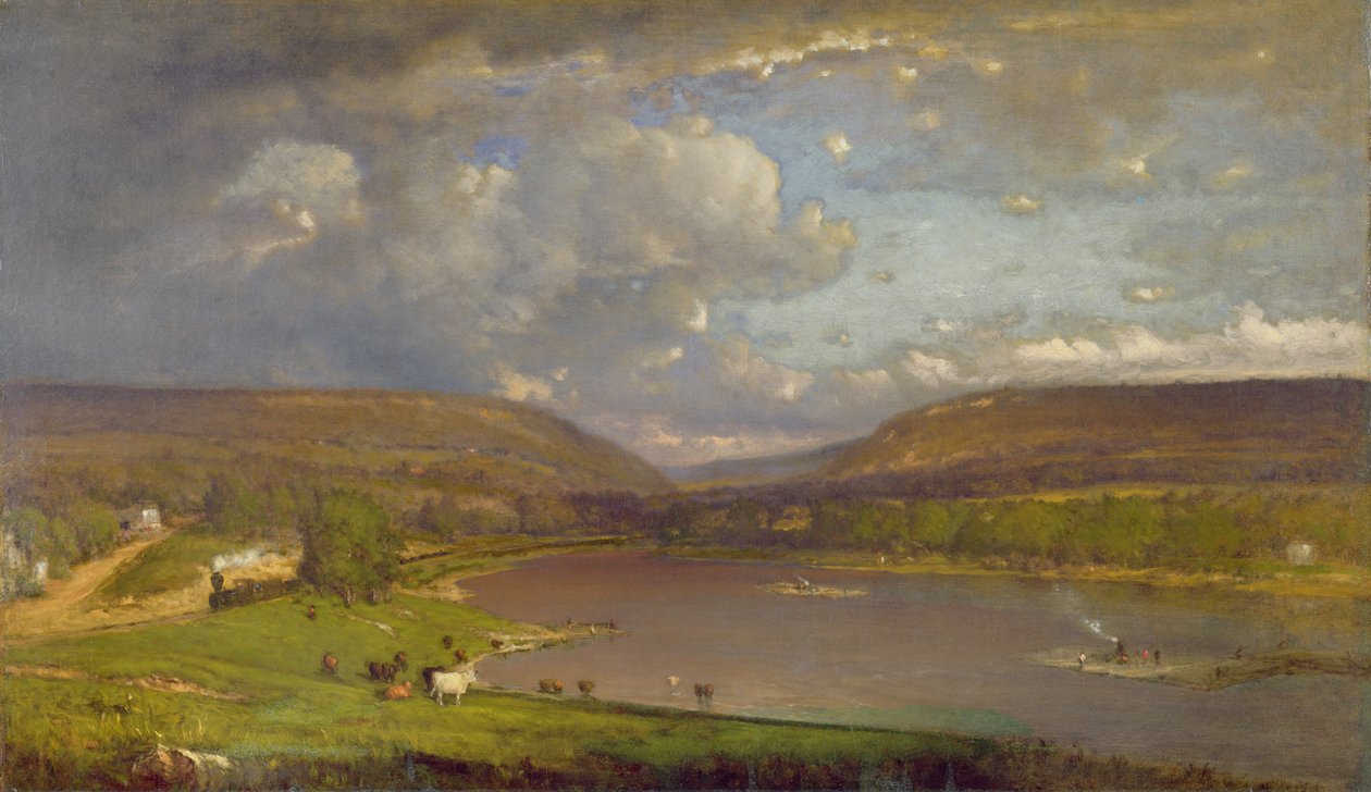 Delaware-joella, 1861-63 tekijältä George Snr. Inness