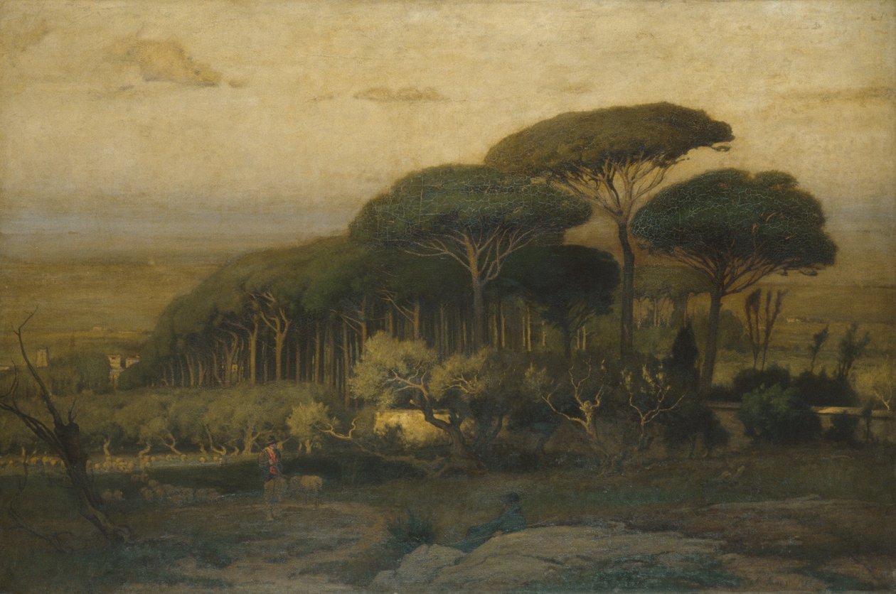 Barberinin huvilan mäntylehto, 1876 tekijältä George Snr. Inness