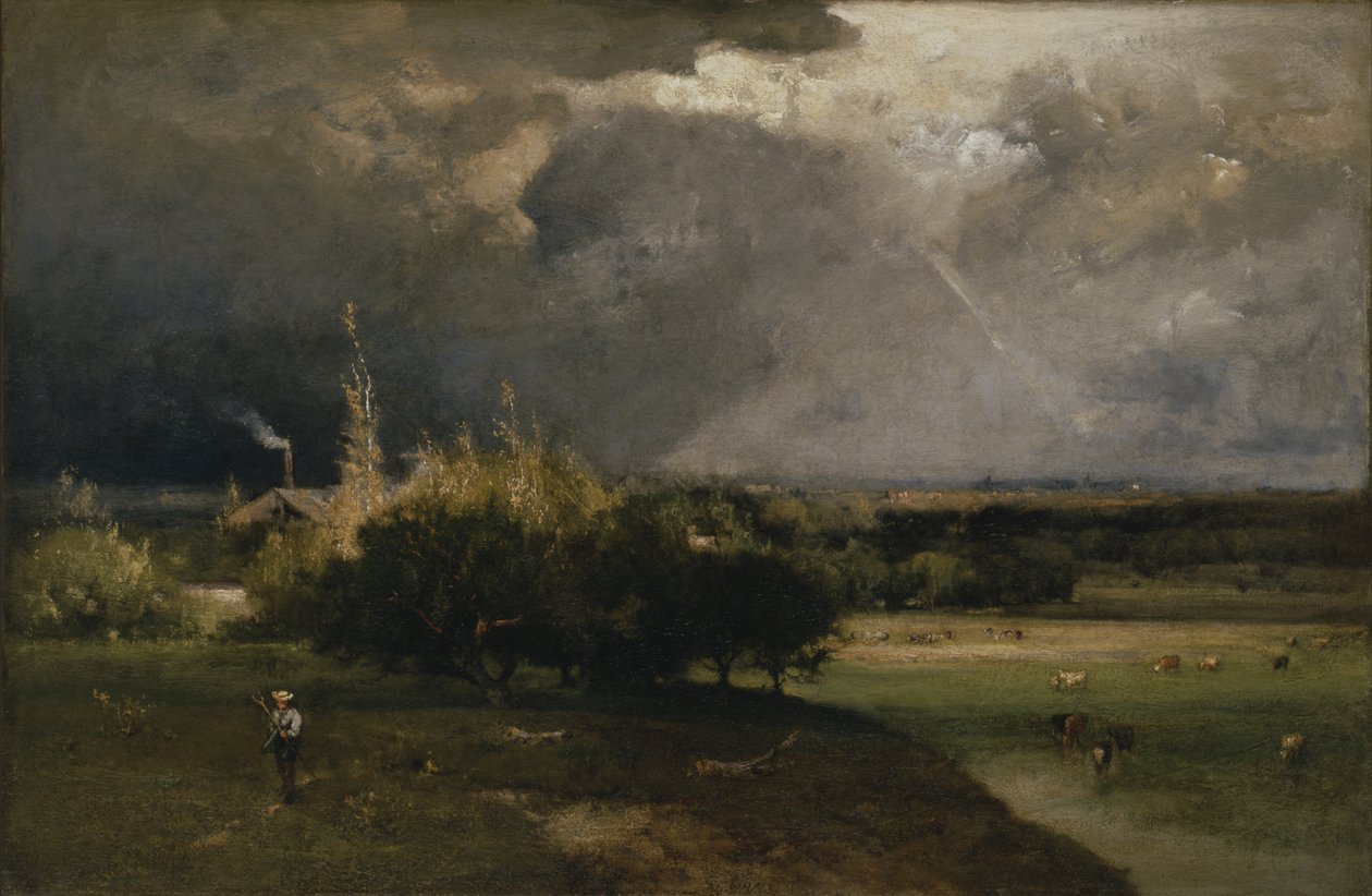 Tuleva myrsky, noin 1879 tekijältä George Snr. Inness