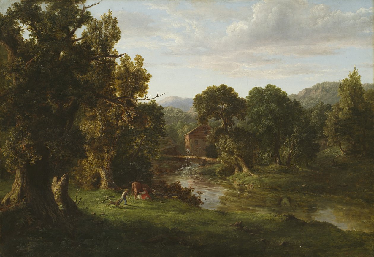 Vanha mylly, 1849 tekijältä George Snr. Inness