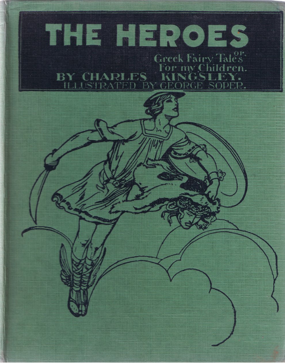 Etulevyn kuvio, George Allen and Unwinin julkaisemasta The Heroes -teoksesta 1929. tekijältä George Soper