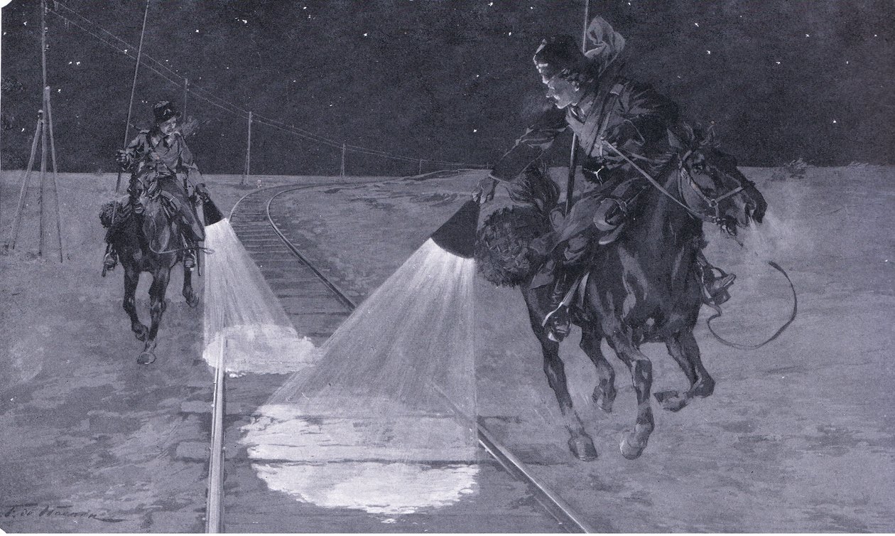 Mantsurian rautatiellä: Cassells History of the Russo-Japanese War Vol. 1, n. 1900. tekijältä George Soper