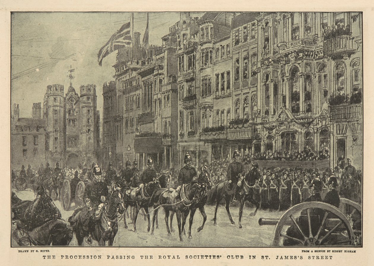 Kuningatar Victorian hautajaiset tekijältä George Soper