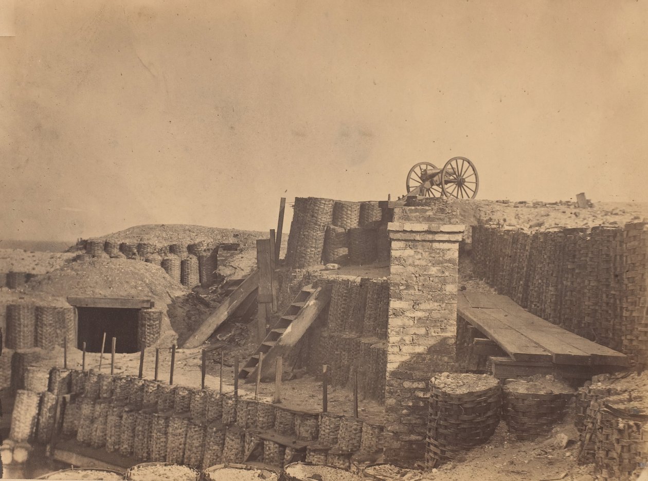 Linnoituksia lähellä Charlestonia, Etelä-Carolina, n. 1861. tekijältä George Stacy.