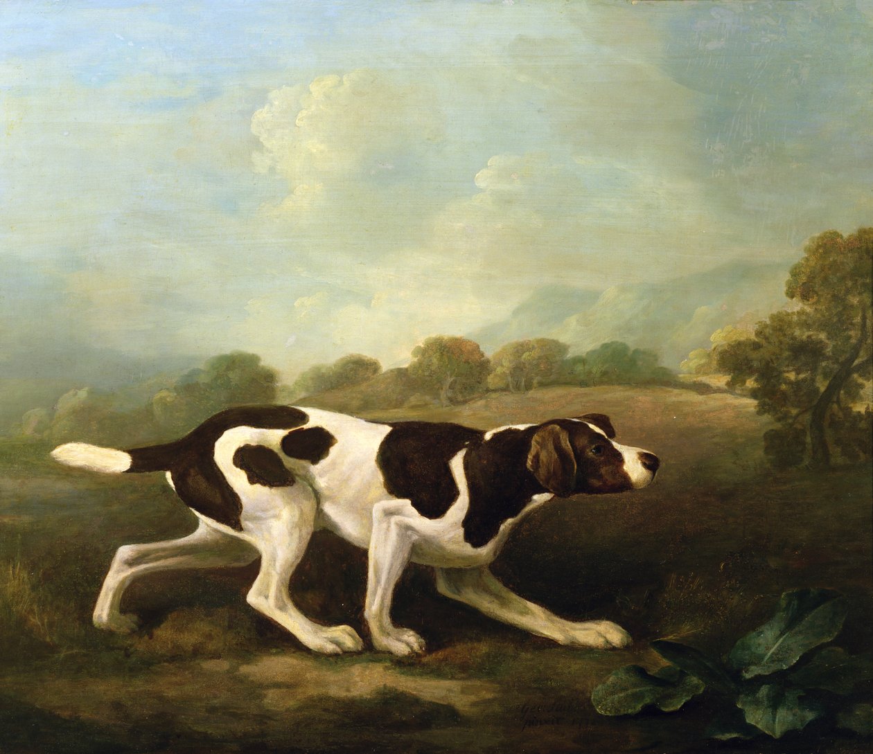 Osoitin (öljy kankaalle) (katso pari 266117) tekijältä George Stubbs