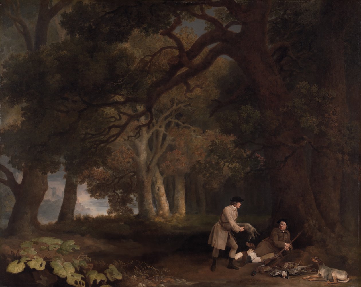 Lepo ammunnan jälkeen, 1770. tekijältä George Stubbs