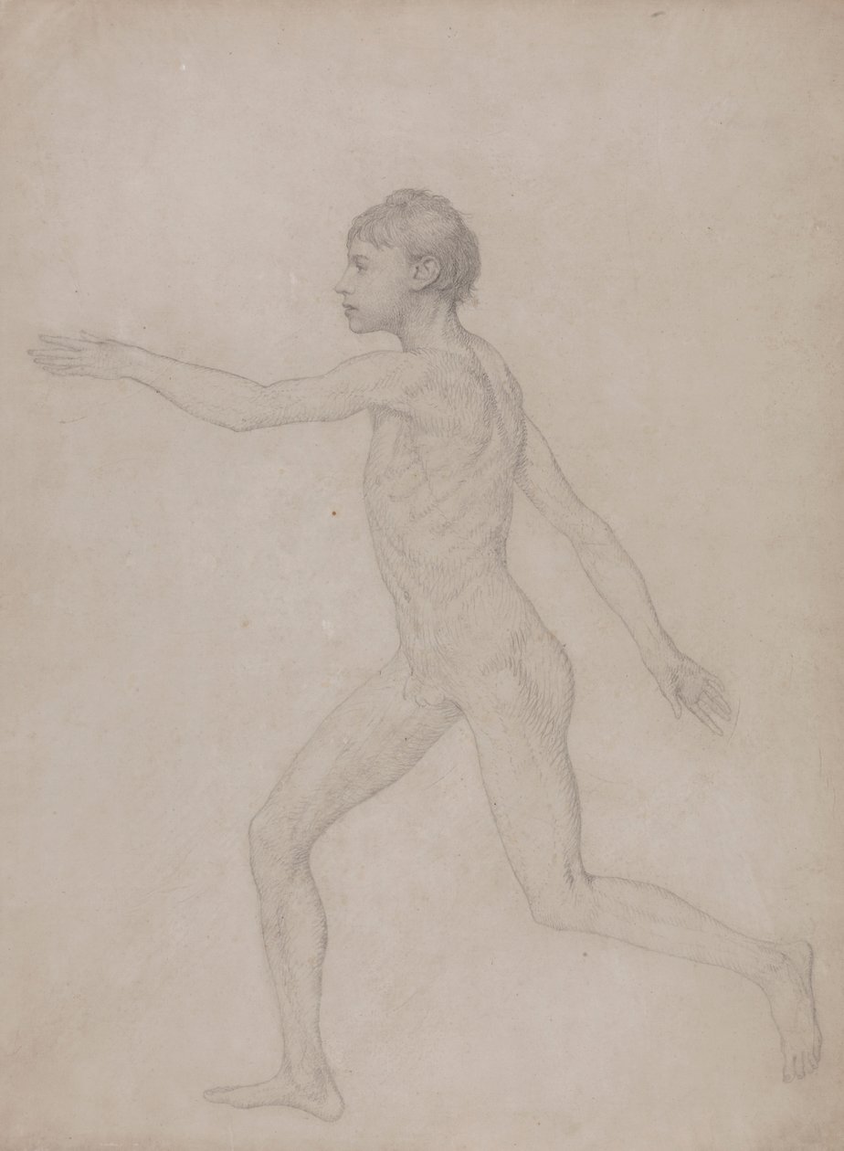 Ihmishahmo, sivuttaisnäkymä (alustava luonnos taulukon VIII lopulliselle tutkimukselle) tekijältä George Stubbs