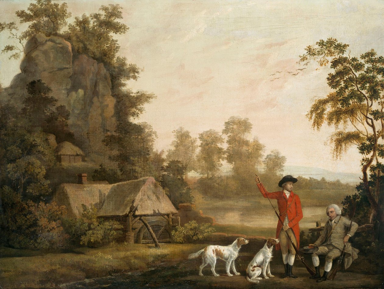 Lepäävät urheilumiehet tekijältä George Stubbs