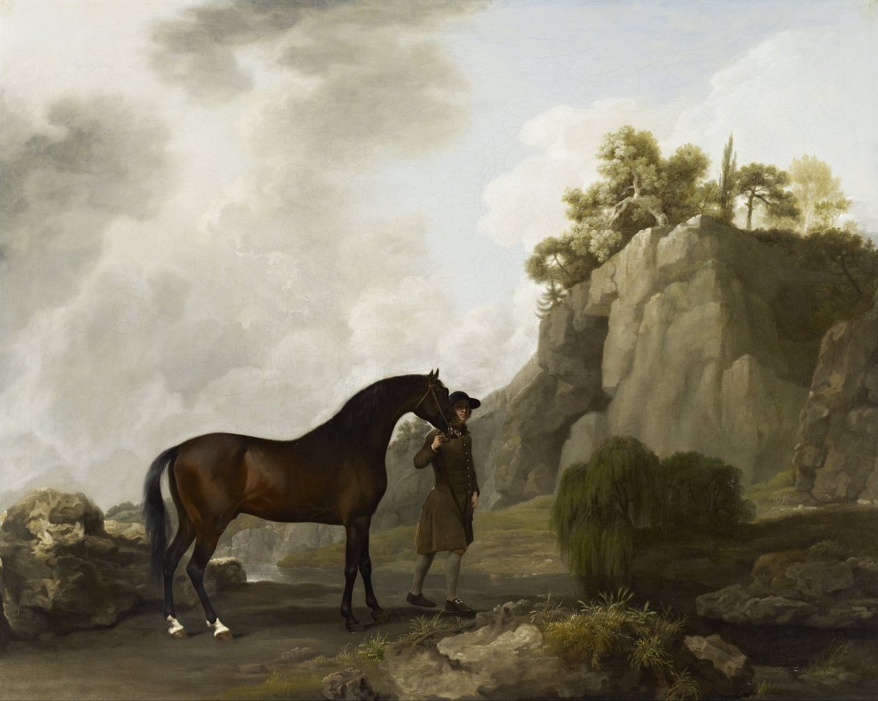 Rockinghamin markiisin arabiori (sulhasen johdolla Creswell Cragsissa). tekijältä George Stubbs