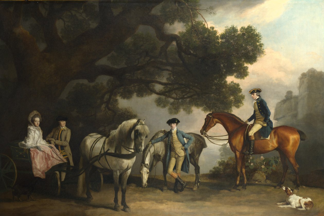Milbanken ja Melbournen perheet, noin 1769 tekijältä George Stubbs