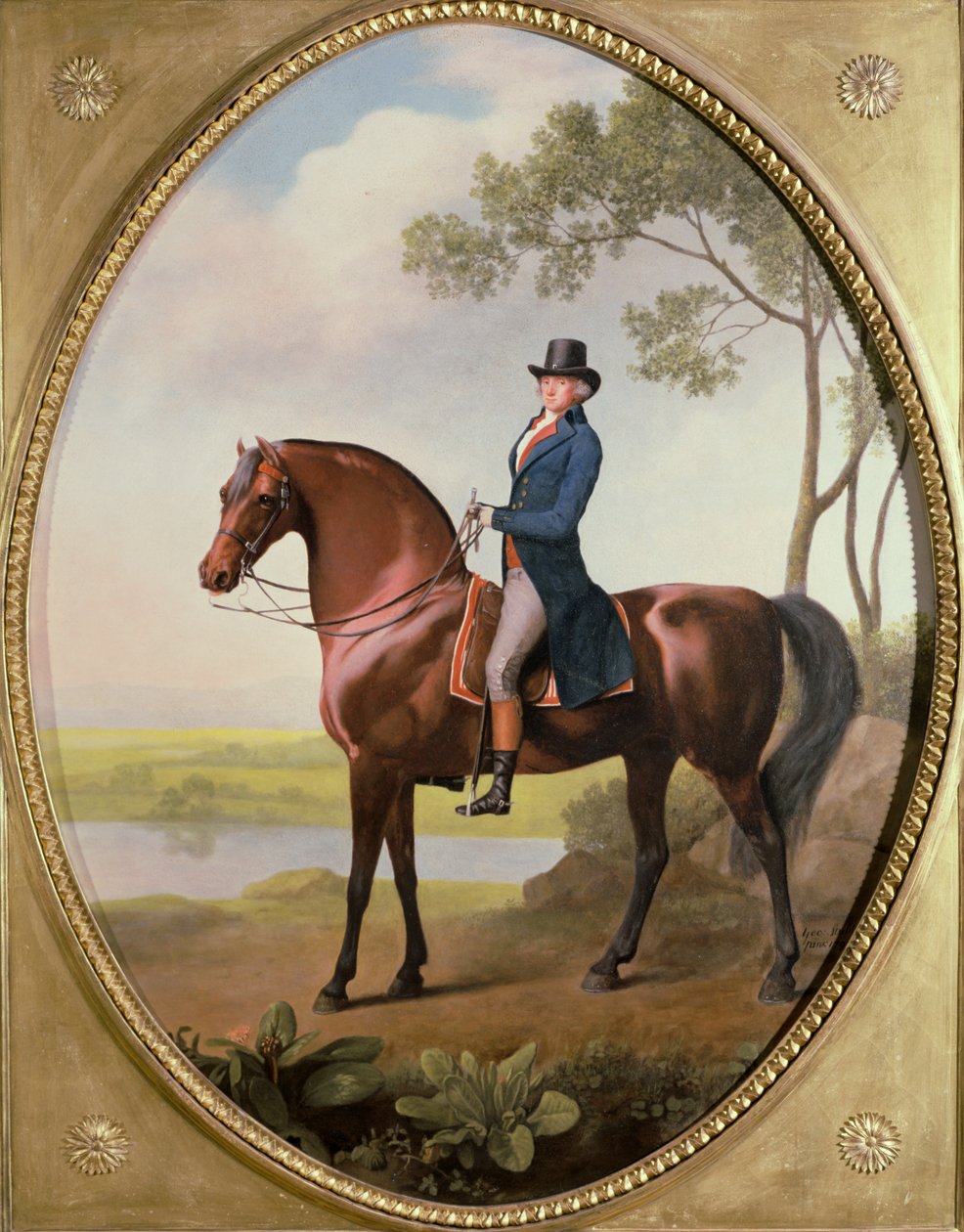 Warren Hastings arabiahevosensa selässä tekijältä George Stubbs