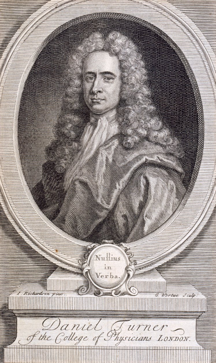 Daniel Turner, MD, LRCP, lääkäri, 1717 tekijältä George Vertue
