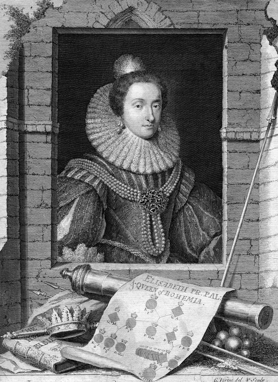 Elisabet Böömilainen, 1700-1750. tekijältä George Vertue