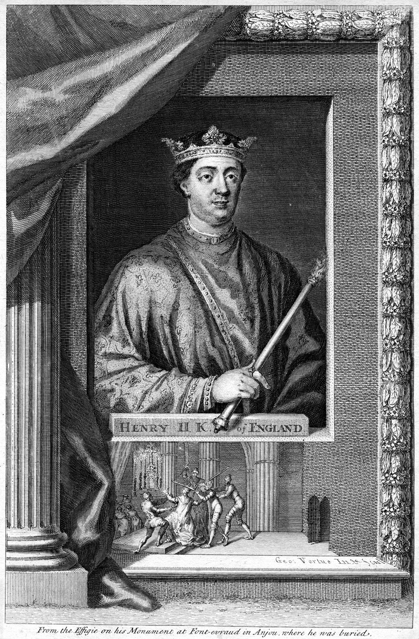 Henrik II, Englannin kuningas, 1700-luku. tekijältä George Vertue