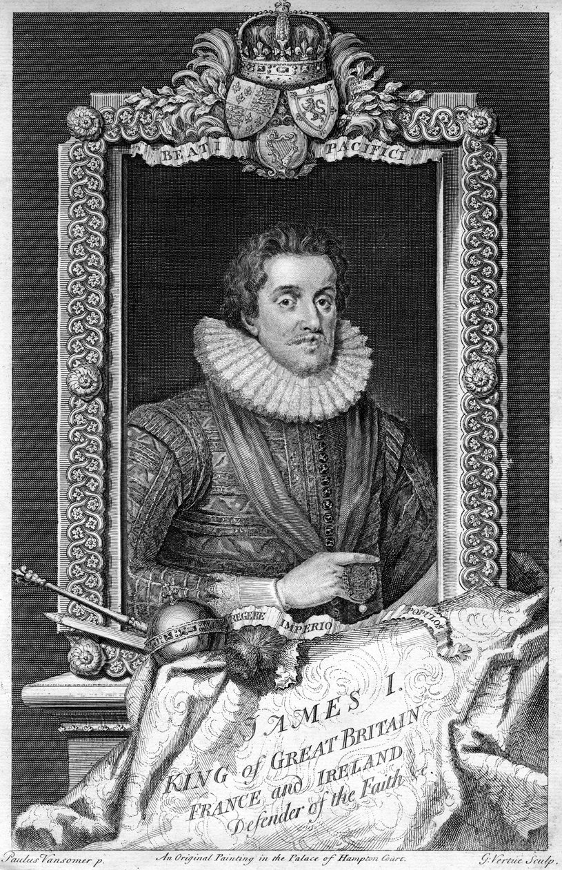 James I Englannista, 1600-luku. tekijältä George Vertue