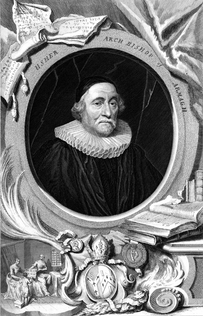 James Ussher, 1600-luvun englantilainen pappi ja Armaghin arkkipiispa 1700-luvulla tekijältä George Vertue