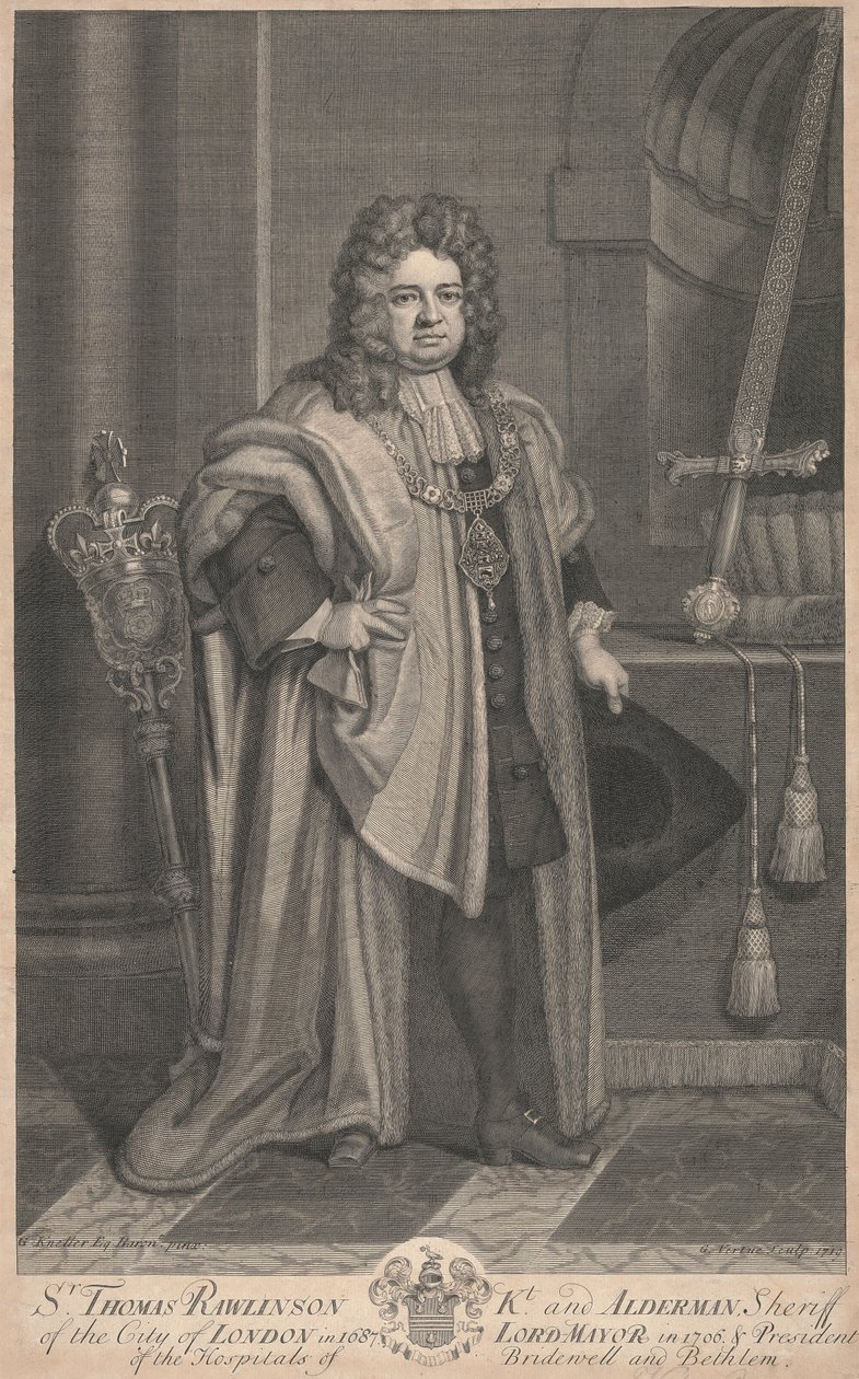 Sir Thomas Rawlinson tekijältä George Vertue