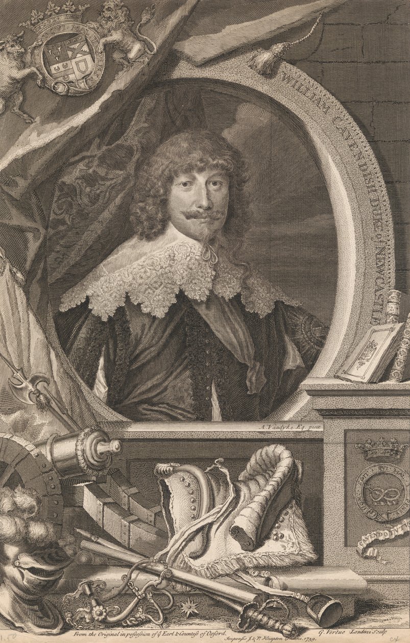 William Cavendish, Newcastlen herttua tekijältä George Vertue