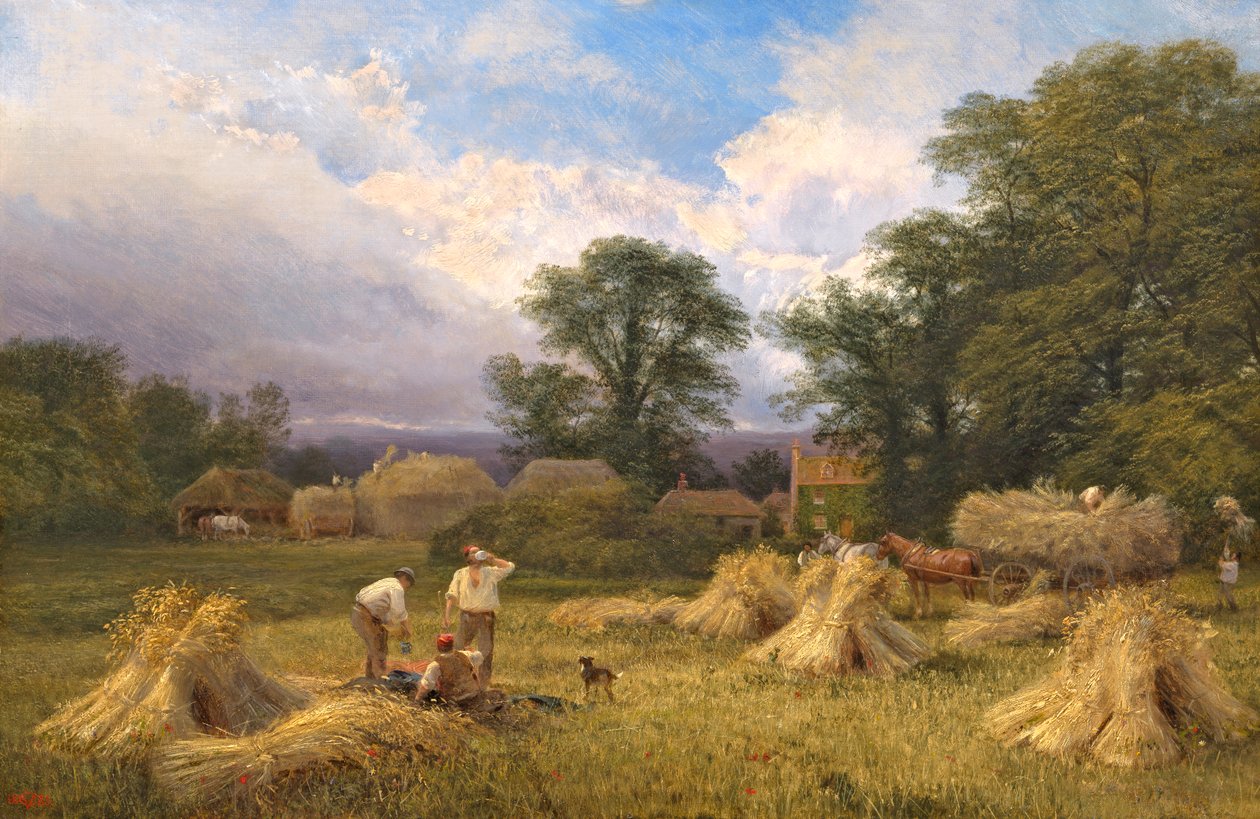 Sadonkorjuuaika, 1883 tekijältä George Vicat Cole