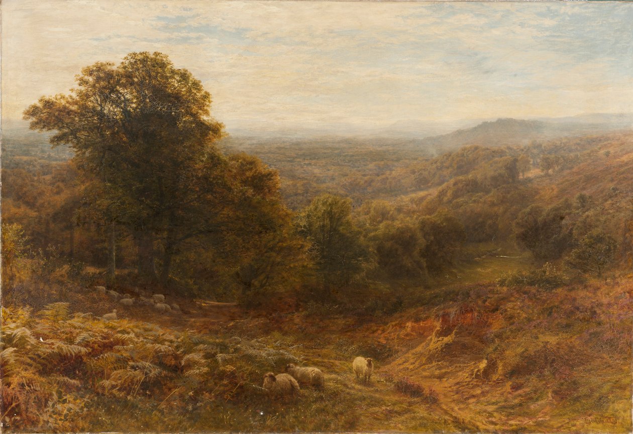 "Noon on the Surrey Hills", 1853-1893 tekijältä George Vicat Cole