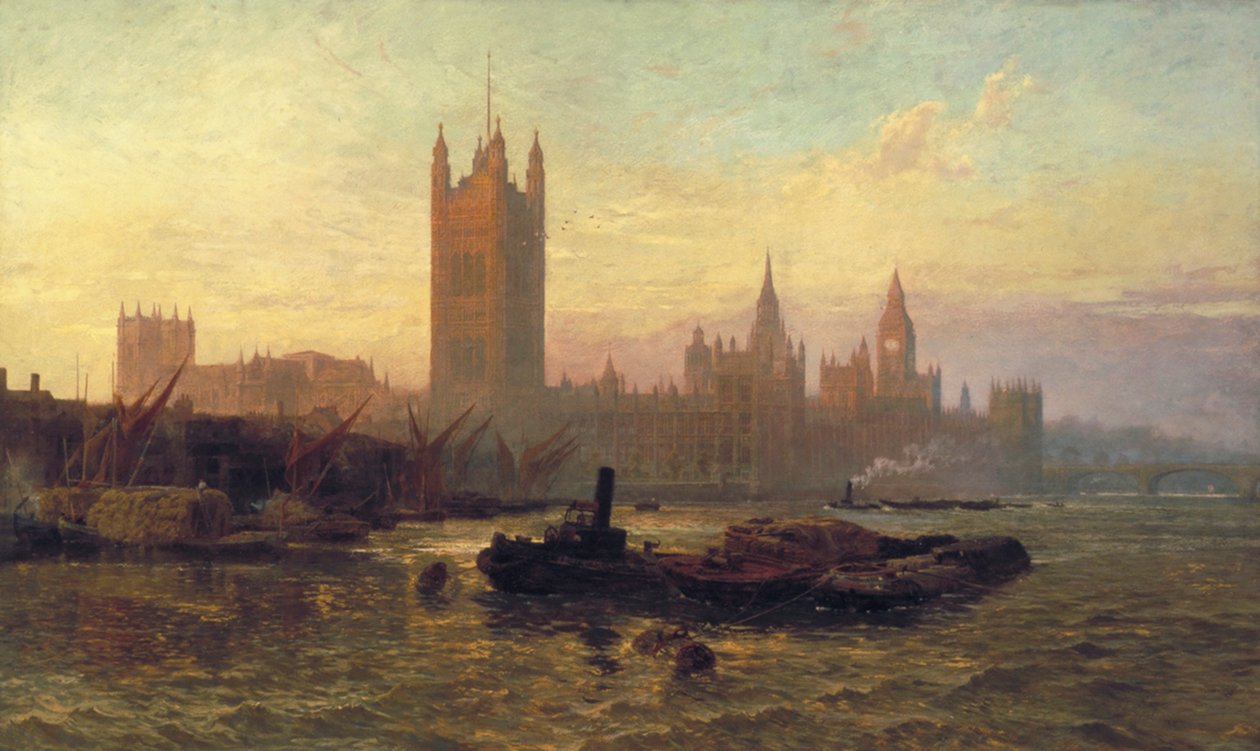 "Westminsterin palatsi", 1892 tekijältä George Vicat Cole