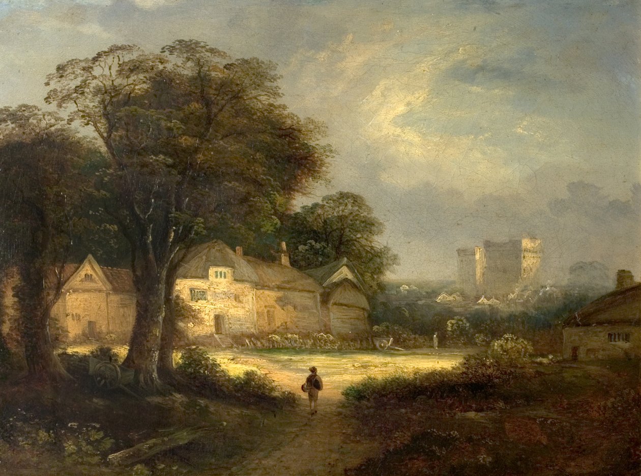 Castle Ashby, Northamptonshire, 1800-luku tekijältä George Vincent