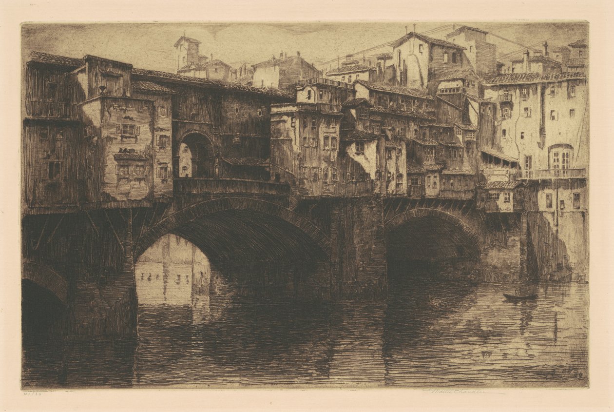 Ponte Vecchio, Firenze tekijältä George Walter Chandler