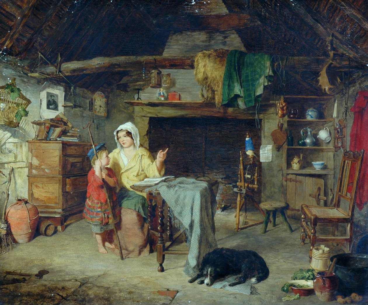 Ettrick. Paimenpoika saa ensivaikutelmansa äidiltään, 1858 tekijältä George Washington Brownlow