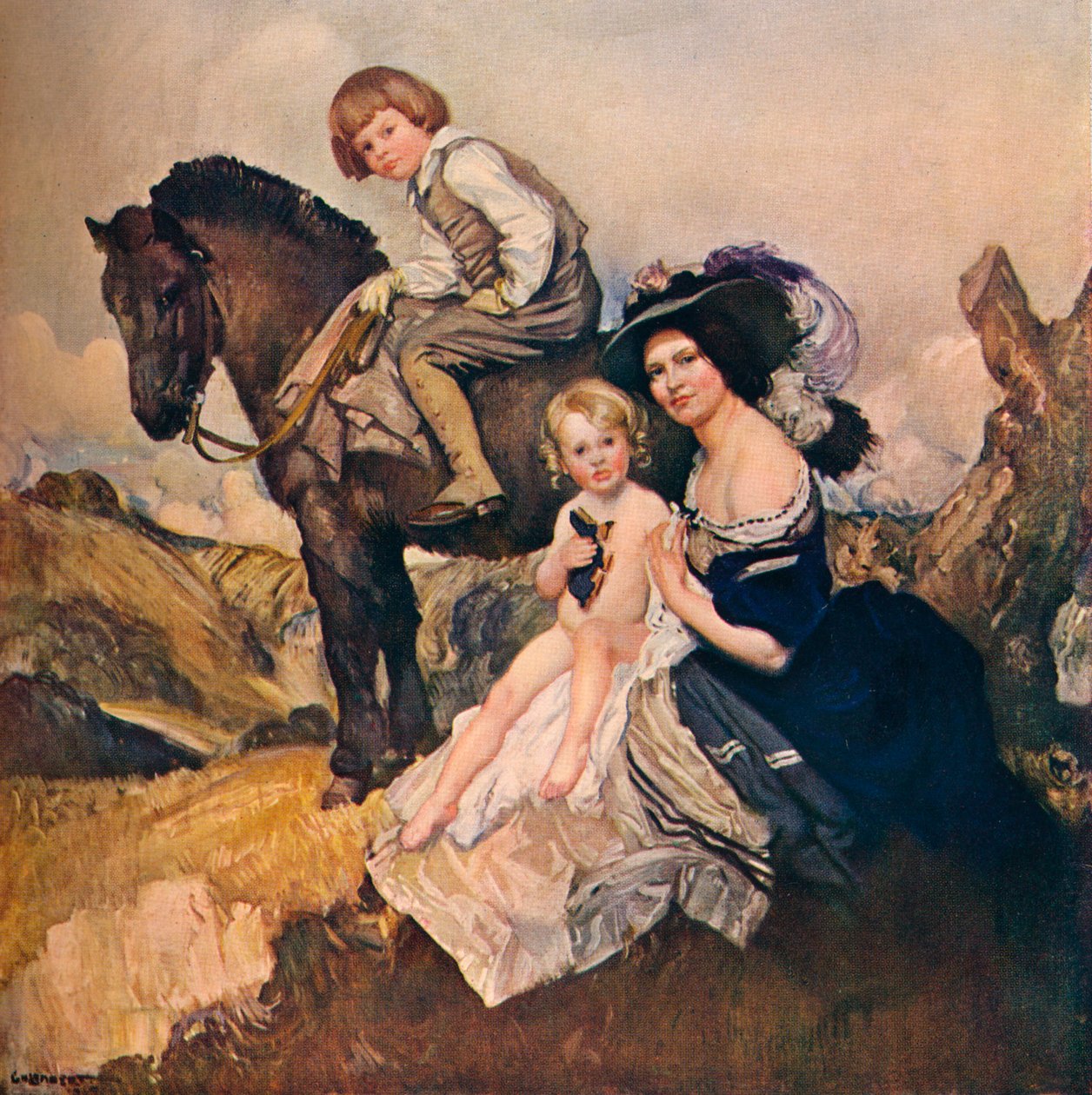 Muotokuvaryhmä, 1908 tekijältä George Washington Lambert