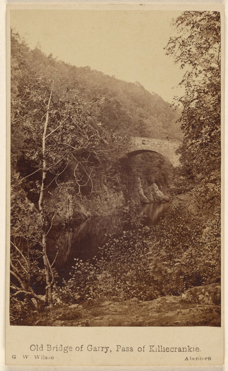 Old Bridge of Garry, Killiecrankien sola. tekijältä George Washington Wilson