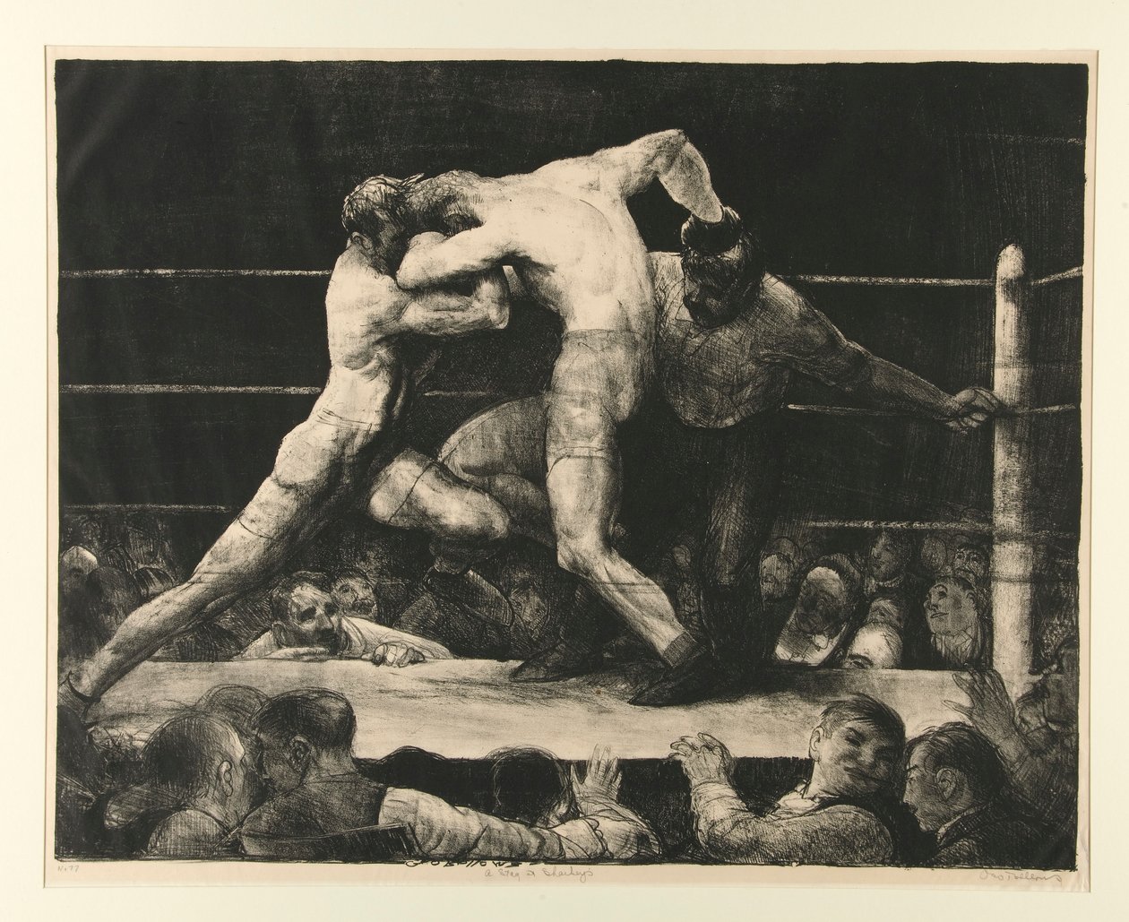 Hirvieläin Sharkeyssa tekijältä George Wesley Bellows