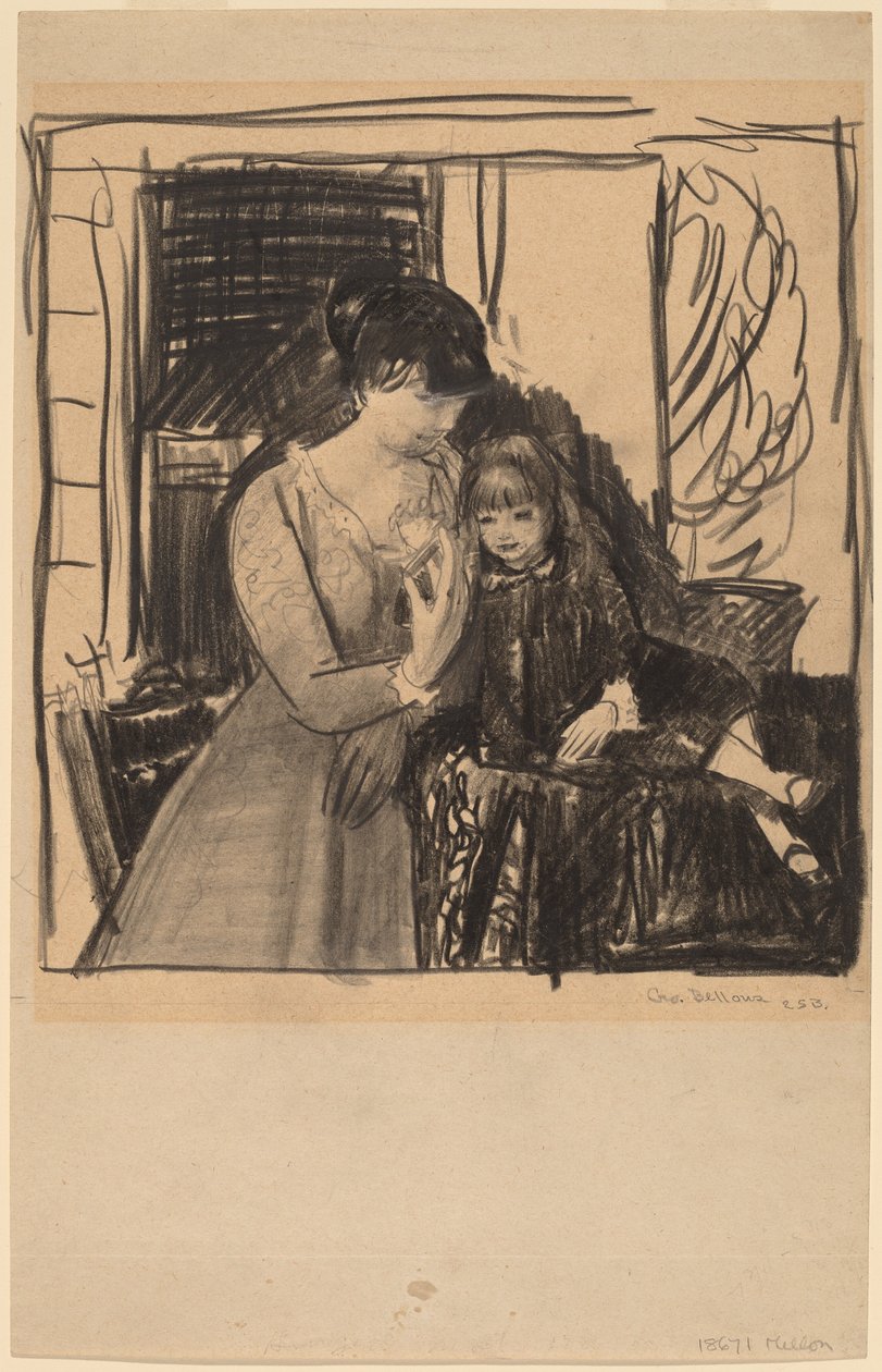Anne ja hänen äitinsä, 1917. tekijältä George Wesley Bellows