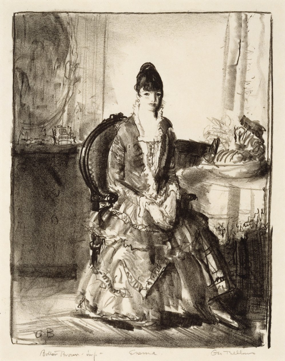 Järjestely, Emma huoneessa tekijältä George Wesley Bellows
