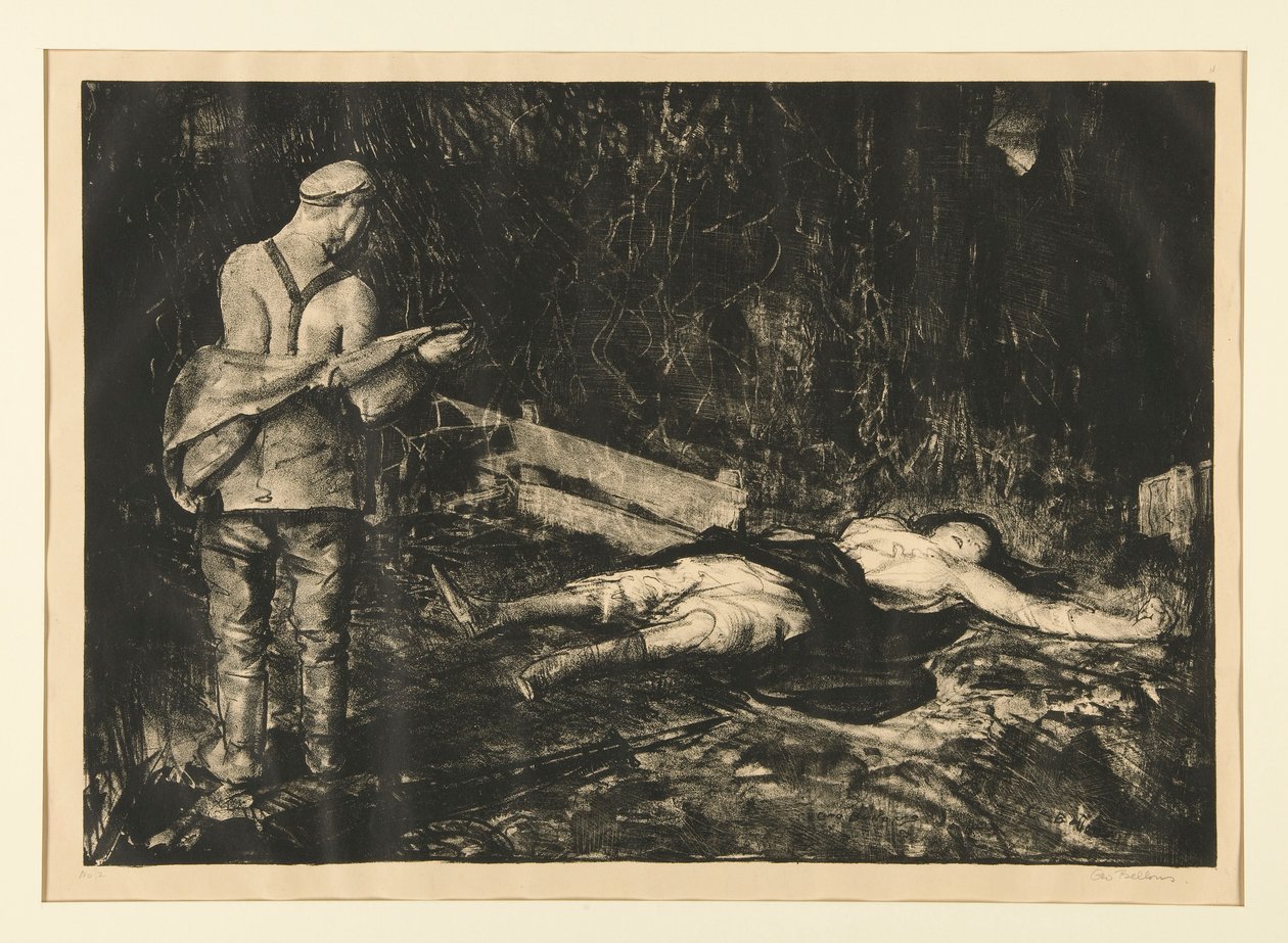 Belgian farmyard War-sarjasta tekijältä George Wesley Bellows