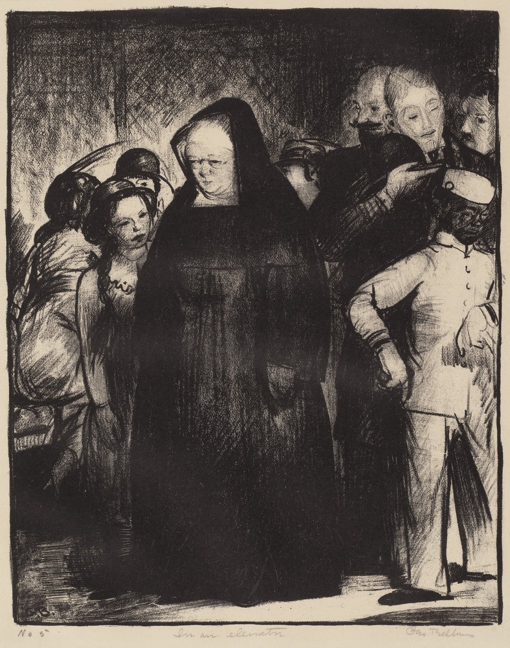 Hississä, 1916. tekijältä George Wesley Bellows
