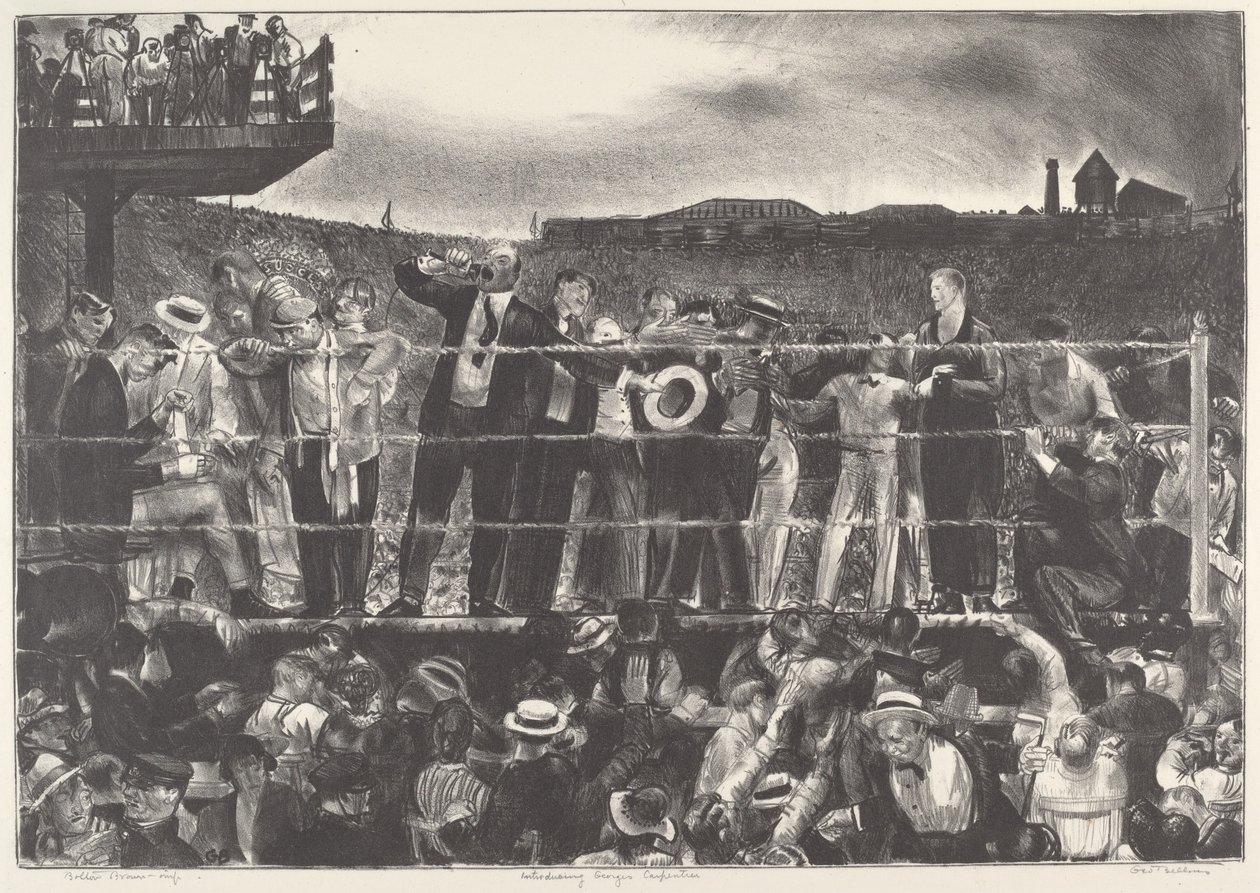 Esittelyssä Georges Carpentier, 1921. tekijältä George Wesley Bellows
