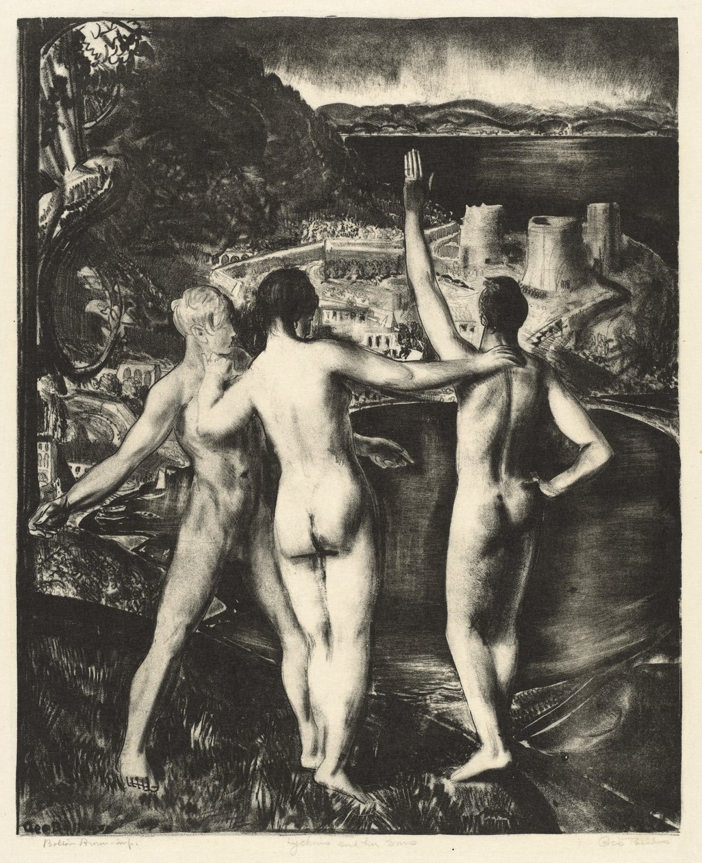Lychnis ja hänen poikansa, 1923. tekijältä George Wesley Bellows
