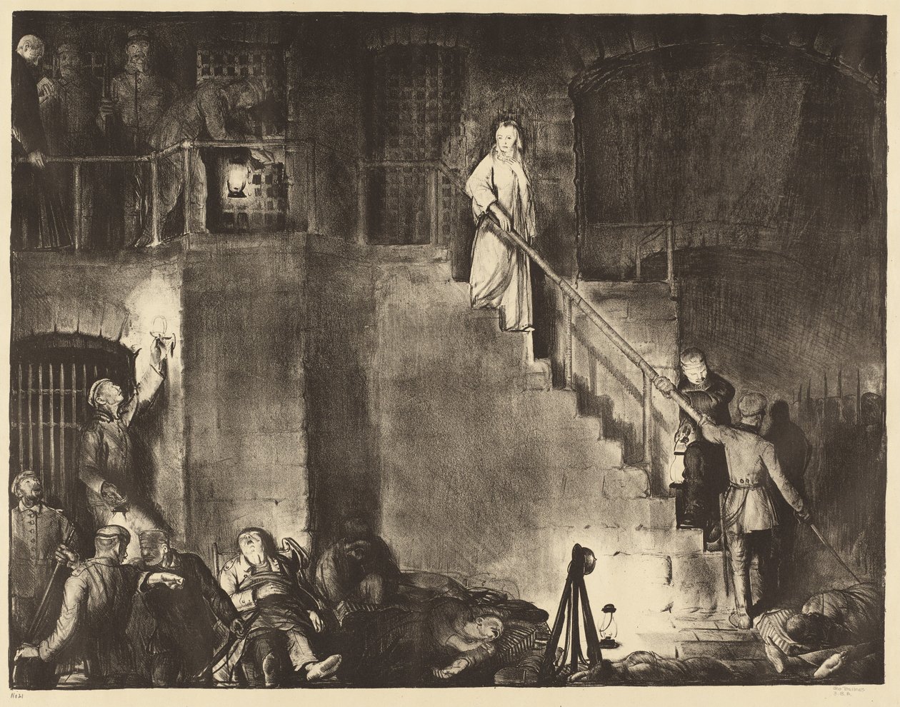 Edith Cavellin murha, 1918. tekijältä George Wesley Bellows